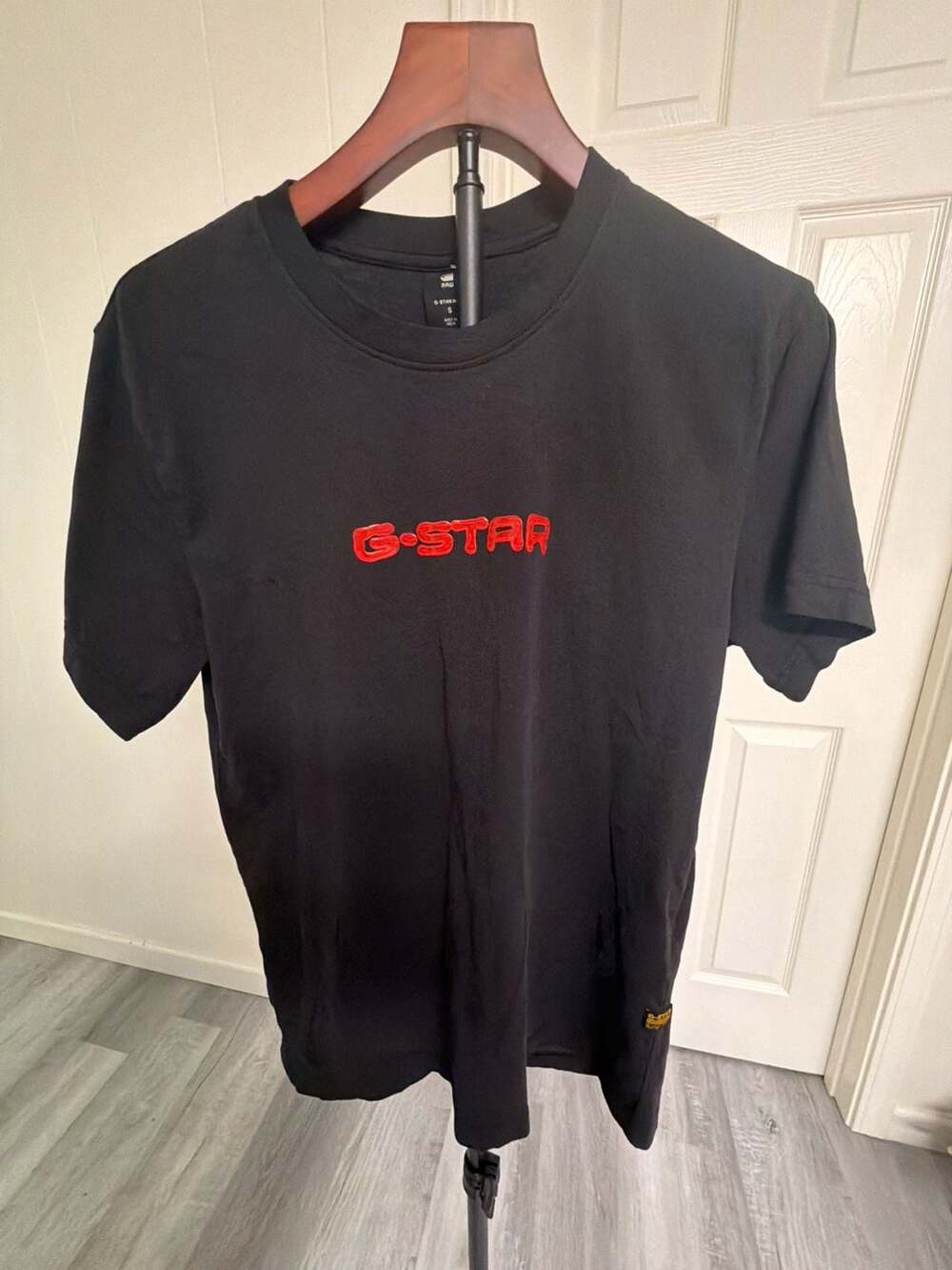 G-Star Raw Gel Print Logo T-Shirt Black Size S